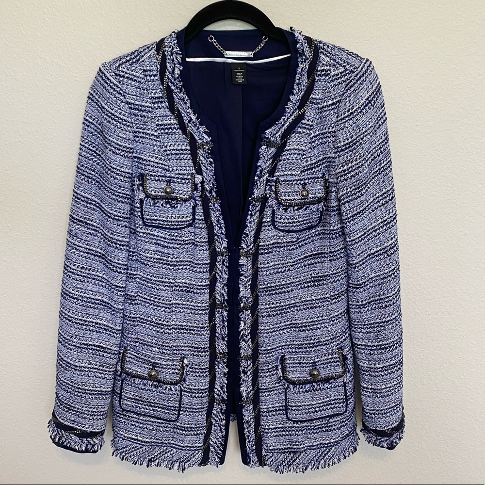 NWOT White House black market Blue Jacket Size 2
